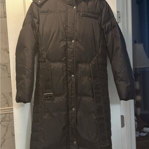 Women's Black Quilted Coat
